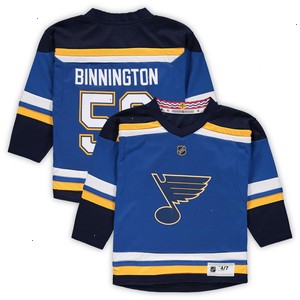 Jordan Binnington St. Louis Blues Preschool Home Replica Player Jersey - Blue