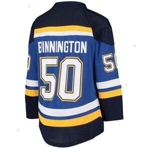 Jordan Binnington St. Louis Blues Youth Home Replica Player Jersey - Blue