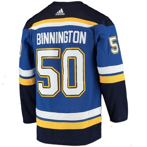 Jordan Binnington St. Louis Blues adidas Home Authentic Player Jersey - Blue