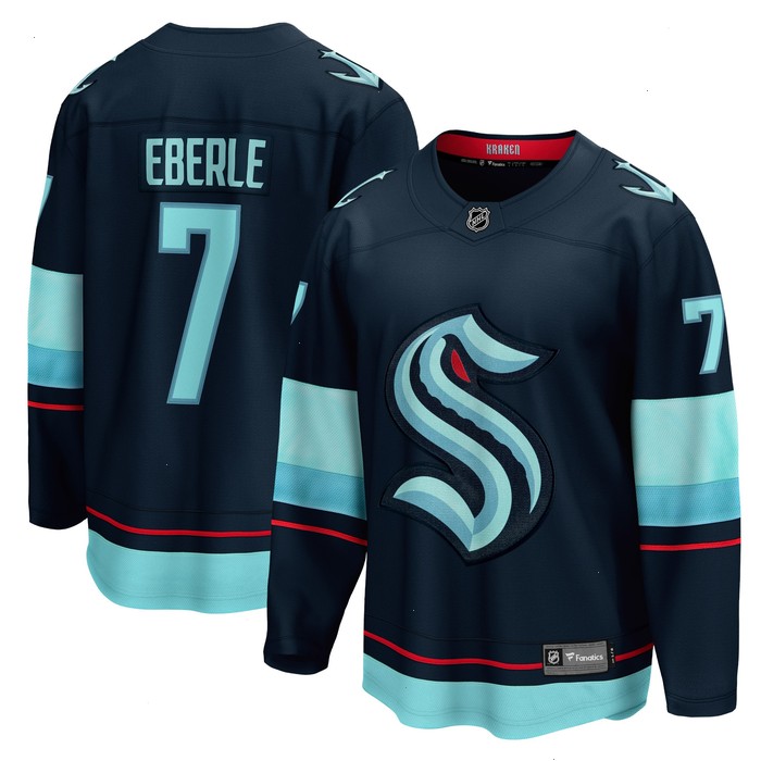 Jordan Eberle Seattle Kraken Fanatics Branded Home Premier Breakaway Player Jersey - Deep Sea Blue