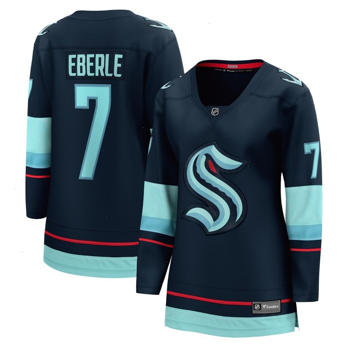 Jordan Eberle Seattle Kraken Fanatics Branded Women's Home Breakaway Player Jersey - Navy