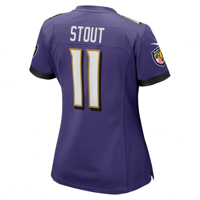 Jordan Stout Baltimore Ravens Nike Women's Player Game Jersey - Purple