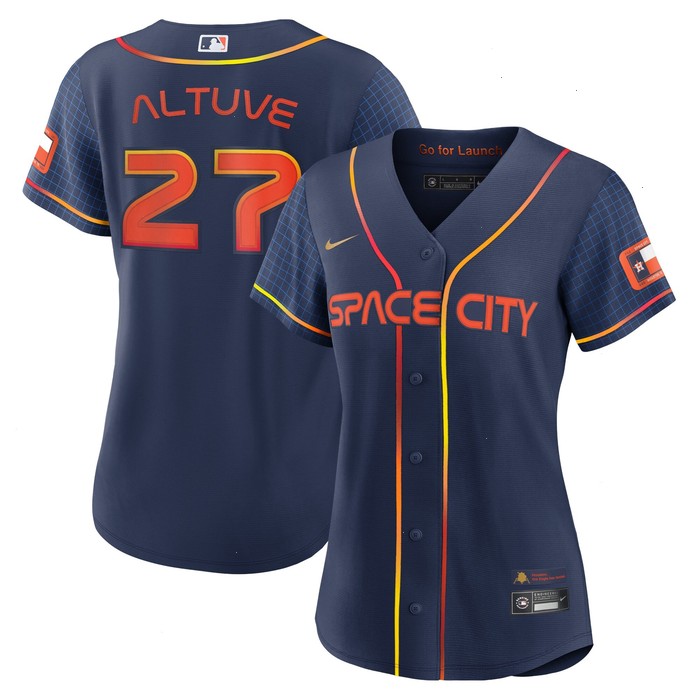 Jose Altuve Houston Astros Nike Women's 2022 City Connect Replica Player Jersey - Navy