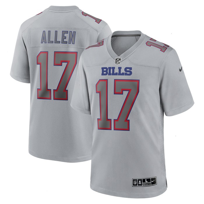 Josh Allen Buffalo Bills Nike Atmosphere Fashion Game Jersey - Gray