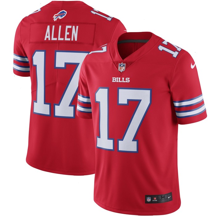 Josh Allen Buffalo Bills Nike Color Rush Vapor Limited Jersey - Red