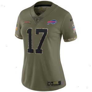 Josh Allen Buffalo Bills Nike Women's 2022 Salute To Service Limited Jersey - Olive