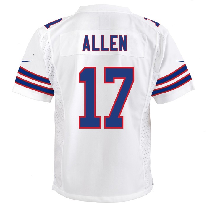 Josh Allen Buffalo Bills Nike Youth Game Jersey - White V1