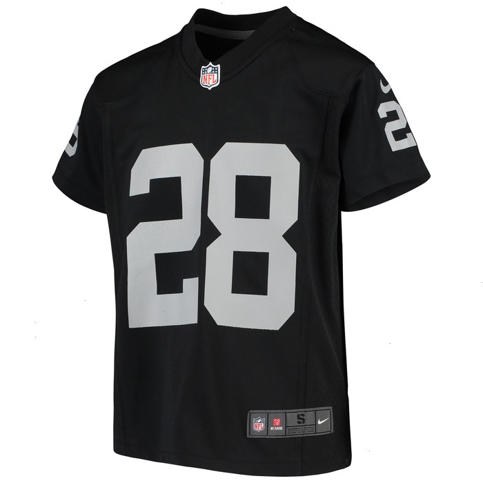 Josh Jacobs Las Vegas Raiders Nike Youth Game Jersey - Black