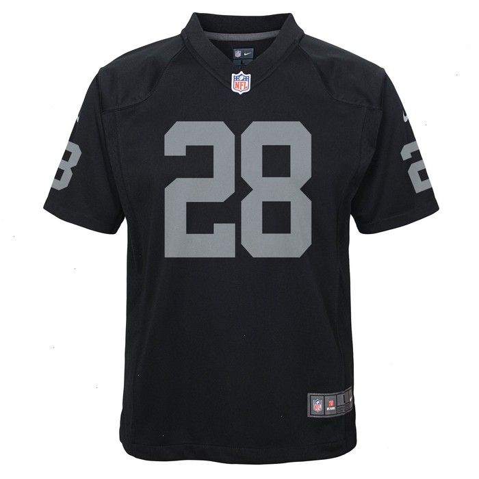 Josh Jacobs Las Vegas Raiders Nike Youth Game Jersey - Black V1