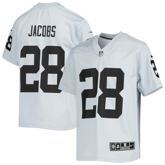 Josh Jacobs Las Vegas Raiders Nike Youth Inverted Team Game Jersey - Silver