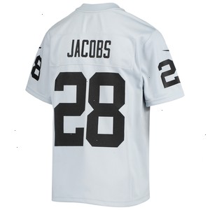 Josh Jacobs Las Vegas Raiders Nike Youth Inverted Team Game Jersey - Silver