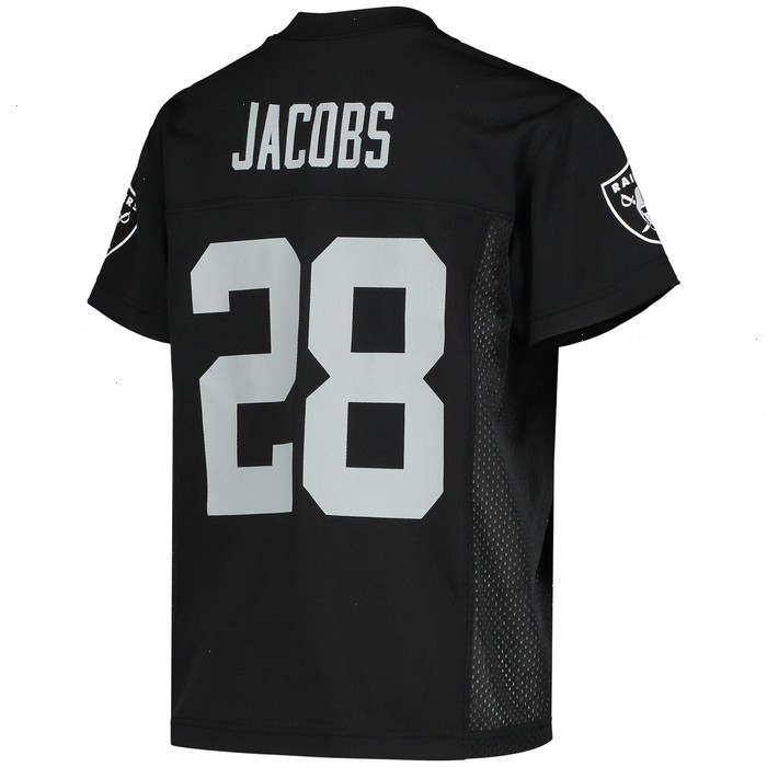 Josh Jacobs Las Vegas Raiders Youth Replica Player Jersey - Black