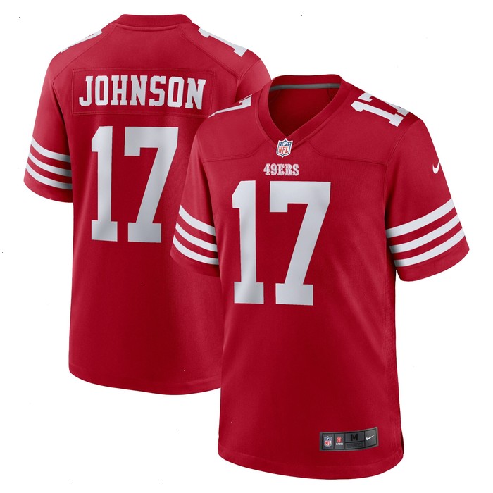 Josh Johnson San Francisco 49ers Nike Home Game Player Jersey - Scarlet