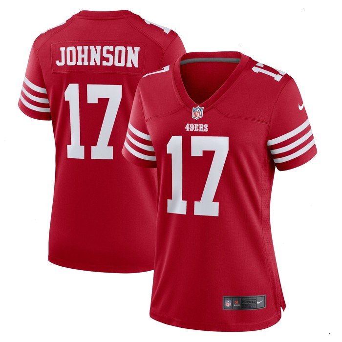 Josh Johnson San Francisco 49ers Nike Women's Home Game Player Jersey - Scarlet