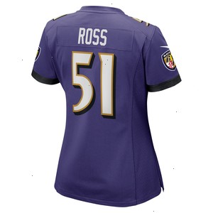 Josh Ross Baltimore Ravens Nike Women's Game Player Jersey - Purple