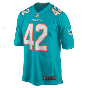 Joshua Kalu Miami Dolphins Nike Team Game Jersey - Aqua