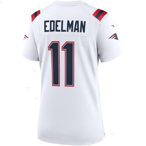 Julian Edelman New England Patriots Nike Women's Team Game Jersey - White