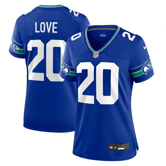 Julian Love Seattle Seahawks Nike Women's Throwback Player Game Jersey - Royal