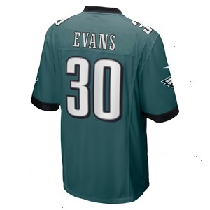 Justin Evans Philadelphia Eagles Nike Game Player Jersey - Midnight Green