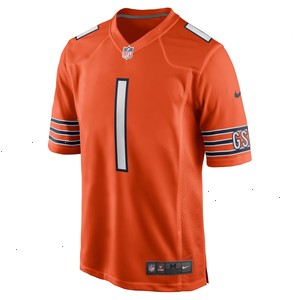 Justin Fields Chicago Bears Nike Player Game Jersey - Orange