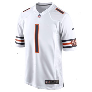 Justin Fields Chicago Bears Nike Player Game Jersey - White