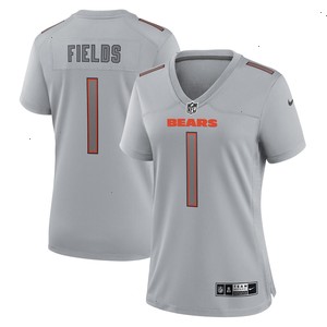 Justin Fields Chicago Bears Nike Women's Atmosphere Fashion Game Jersey - Gray