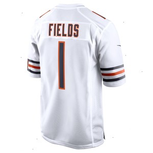 Justin Fields Chicago Bears Nike Youth Game Jersey - White