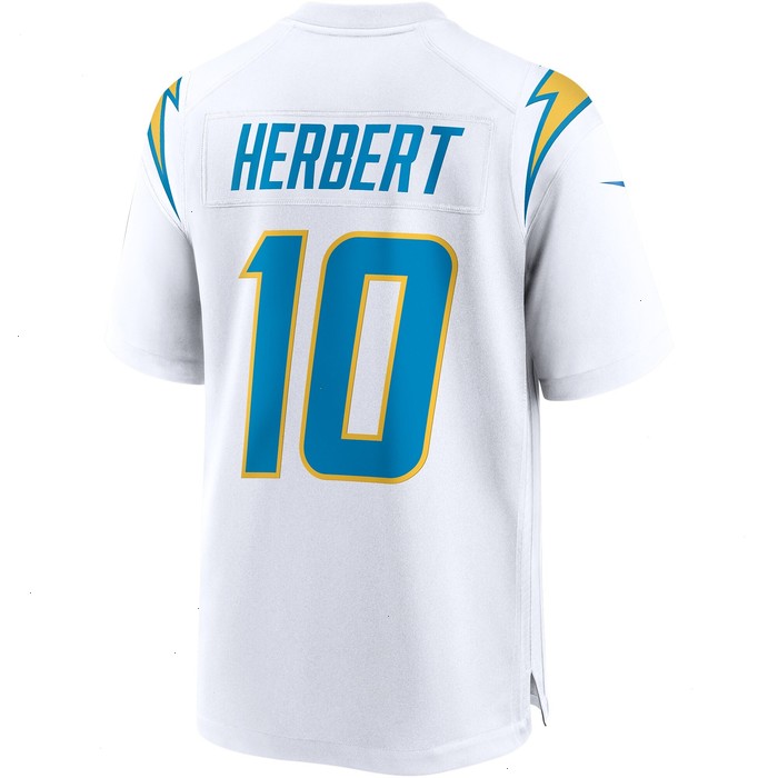 Justin Herbert Los Angeles Chargers Nike Game Jersey - White