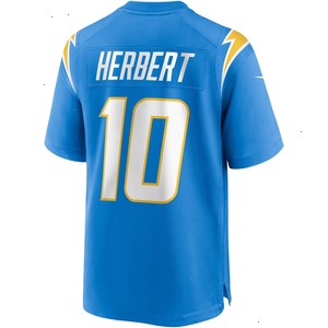 Justin Herbert Los Angeles Chargers Nike Player Game Jersey - Powder Blue