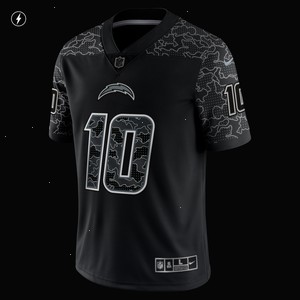 Justin Herbert Los Angeles Chargers Nike RFLCTV Limited Jersey - Black