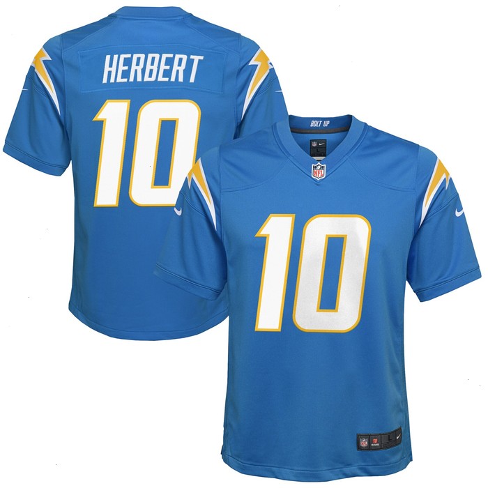 Justin Herbert Los Angeles Chargers Nike Youth Game Jersey - Powder Blue