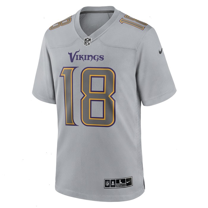 Justin Jefferson Minnesota Vikings Nike Atmosphere Fashion Game Jersey - Gray