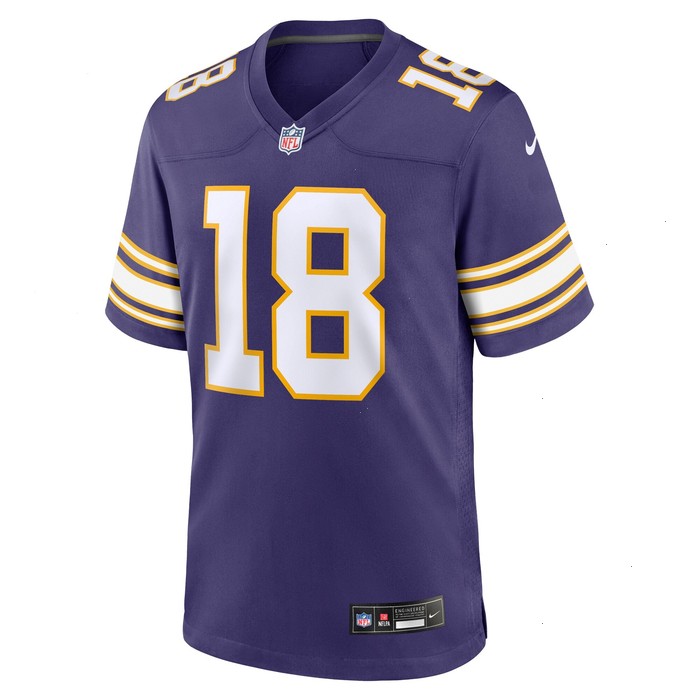 Justin Jefferson Minnesota Vikings Nike Classic Player Game Jersey - Purple