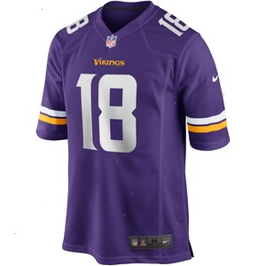 Justin Jefferson Minnesota Vikings Nike Player Game Jersey - Purple