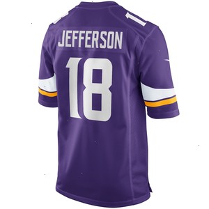 Justin Jefferson Minnesota Vikings Nike Player Game Jersey - Purple