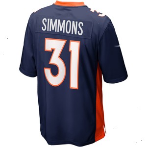 Justin Simmons Denver Broncos Nike Alternate Game Jersey - Navy