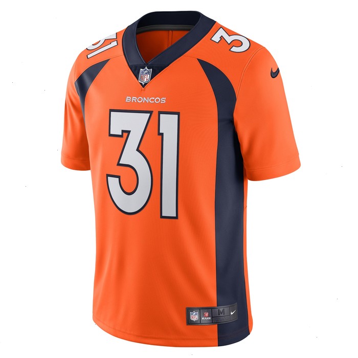 Justin Simmons Denver Broncos Nike Vapor Limited Jersey - Orange