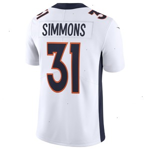 Justin Simmons Denver Broncos Nike Vapor Limited Jersey - White