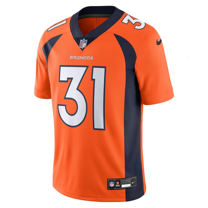 Justin Simmons Denver Broncos Nike  Vapor Untouchable Limited Jersey - Orange