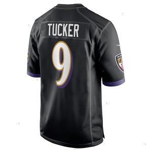 Justin Tucker Baltimore Ravens Nike Player Game Jersey - Black