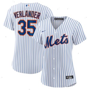 Justin Verlander New York Mets Nike Women's Home Replica Player Jersey - White/Royal