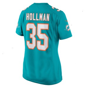 Ka'Dar Hollman Miami Dolphins Nike Women's Home Game Player Jersey - Aqua