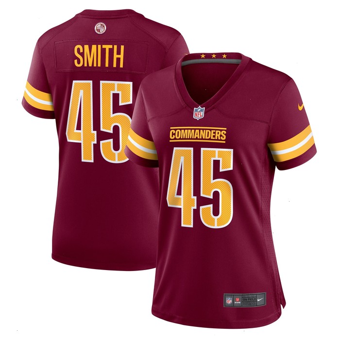 Kaden Smith Washington Commanders Nike Women's Team Game Jersey - Burgundy