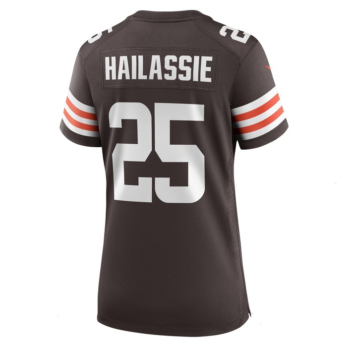 Kahlef Hailassie Cleveland Browns Nike Women's Team Game Jersey - Brown