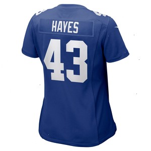 Kaleb Hayes New York Giants Nike Women's Team Game Jersey - Royal