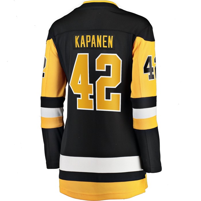 Kasperi Kapanen Pittsburgh Penguins Fanatics Branded Women's Home Breakaway Jersey - Black