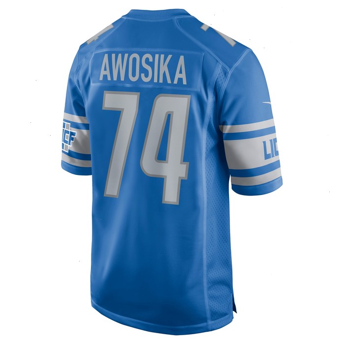 Kayode Awosika Detroit Lions Nike Home Game Player Jersey - Blue