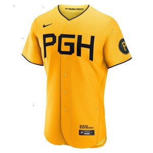 Ke'Bryan Hayes Pittsburgh Pirates Nike 2023 City Connect Authentic Player Jersey - Gold