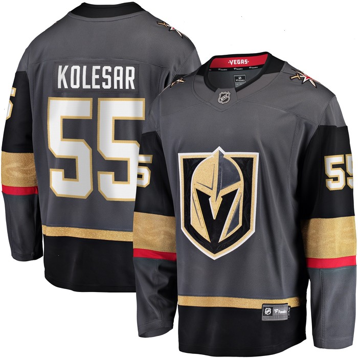 Keegan Kolesar Vegas Golden Knights Fanatics Branded Alternate Breakaway Player Jersey - Gray