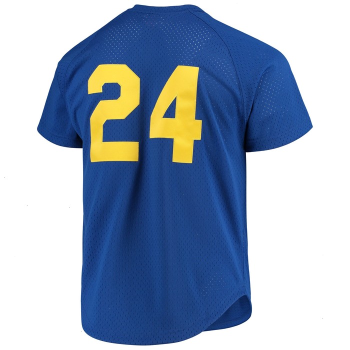 Ken Griffey Jr. Seattle Mariners Mitchell & Ness Cooperstown Mesh Batting Practice Jersey - Royal